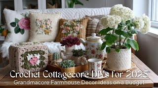 Top Crochet Cottagecore DIYs for 2025 | Grandmacore Farmhouse Decor Ideas on a Budget screenshot 4