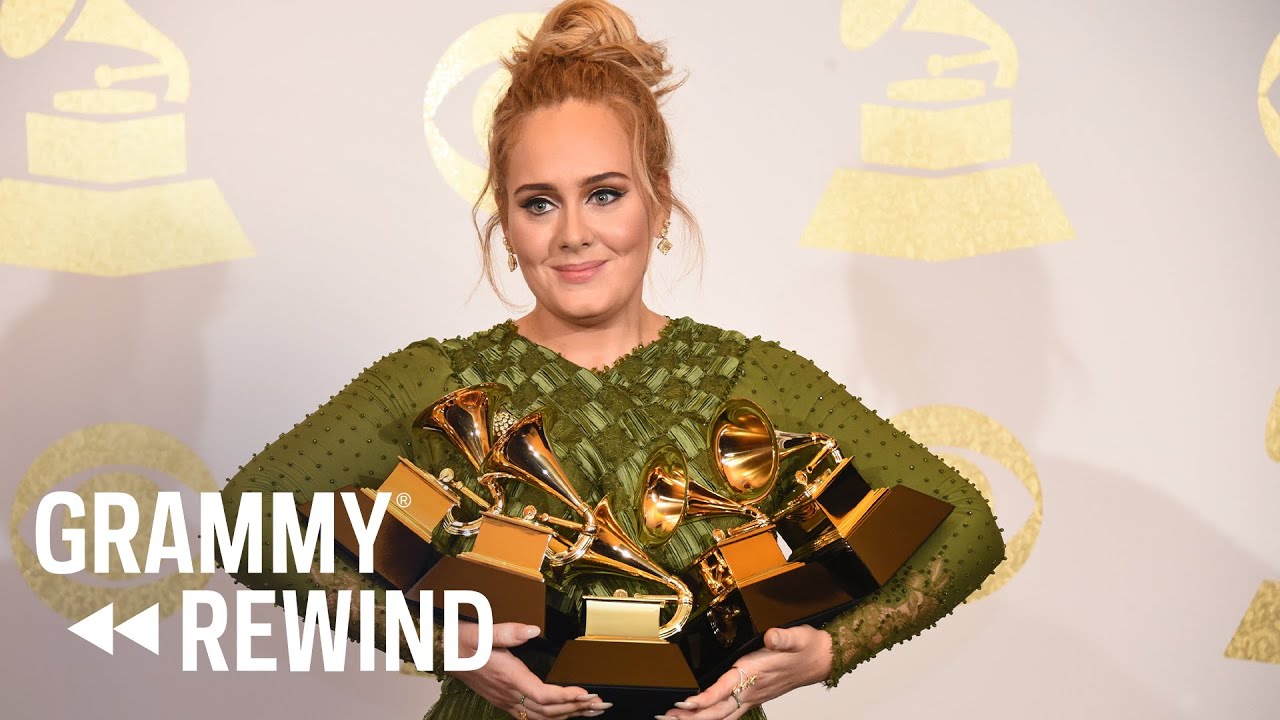 Adele Wins Album Of The Year, Acceptance Speech