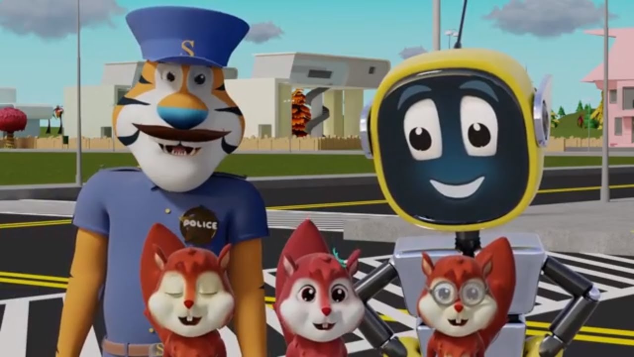 Road Safety Song Nursery Rhymes & Kids Songs RoboGenie YouTube