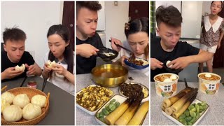 I love this momos 🥰🥰 Funny Husband and Wife Eating Food Show Ep - 01