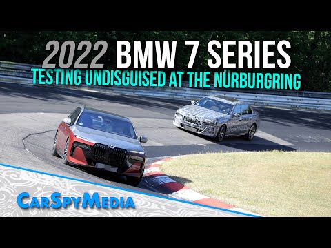 2022 BMW 7 Series G70 Test Vehicle Testing Undisguised At The Nürburgring