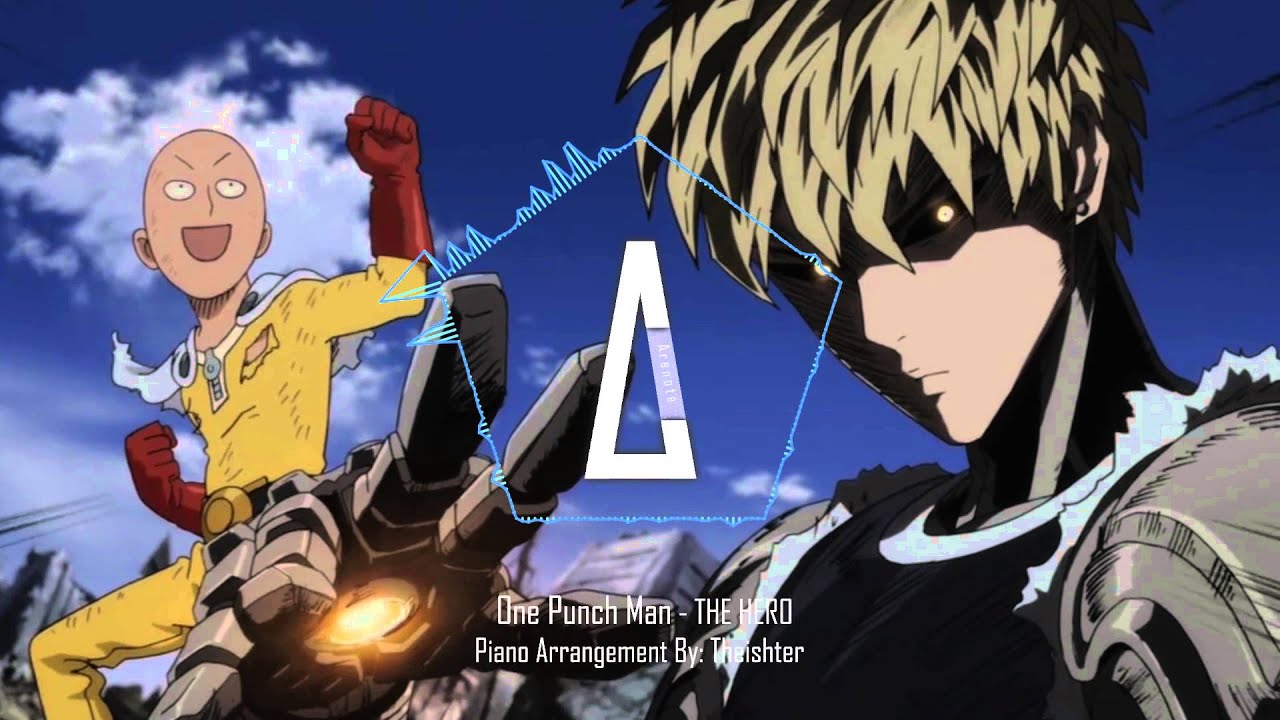 One Punch Man OP THE HERO (Piano) + Midi YouTube