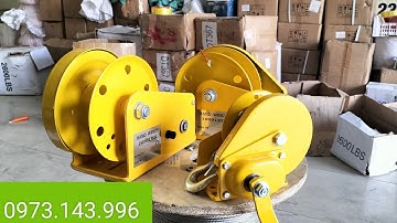 bộ ba sản phẩm tời tự hãm. tời quay tay kéo gỗ. tời cột rạp cưới.tời tự hãm giá rẻ 0973143996 #tời