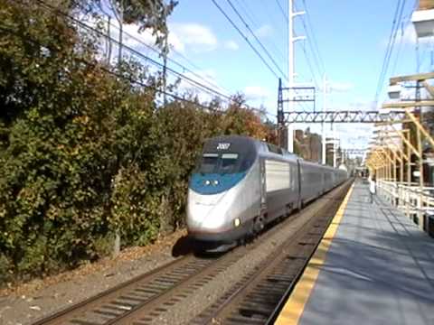 Acela Express 2163 gives A Shave and A Haircut! - YouTube