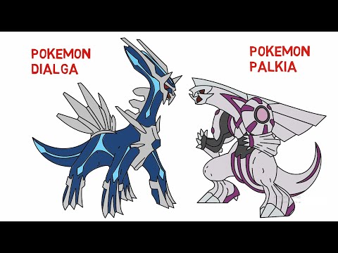 Video Vẽ Pokemon Dialga Và Palkia | Top 10 Pokemon Mạnh Nhất... - youtube