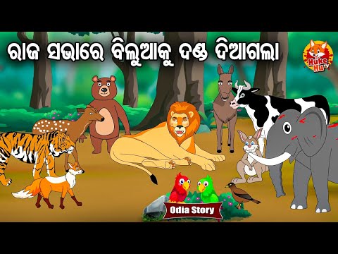 Raja Sabhare Biluaku Danda Diagala - ରାଜ ସଭାରେ ବିଲୁଆକୁ ଦଣ୍ଡ ଦିଆଗଲା | Odia Moral Story | Huke Hu TV