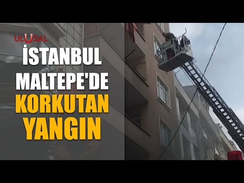 İstanbul Maltepe'de korkutan yangın