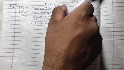 Class 8 - Q 4 - Exercise 2.2 | three consecutive integers add upto 51 what are these integers