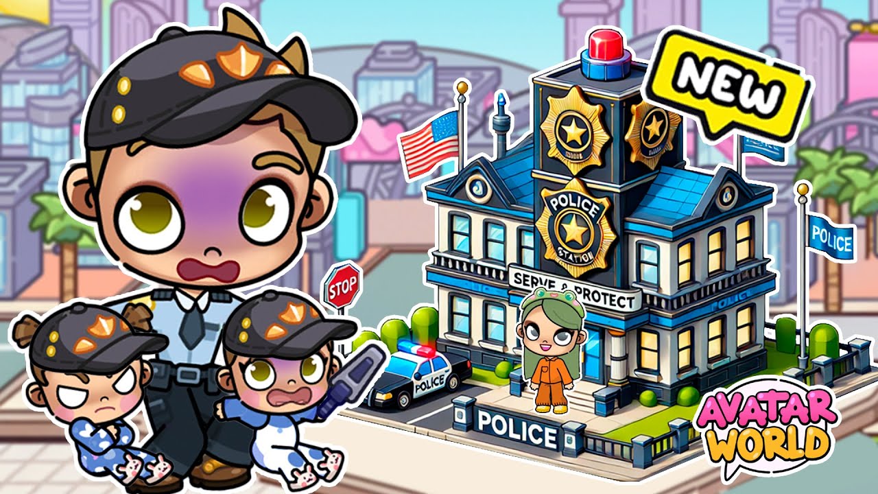 PELÍCULA COMPLETA: FUGA EN LA NUEVA COMISARÍA *MIS HIJAS EN PELIGRO* #avatarworld | Juanvi Gameplays