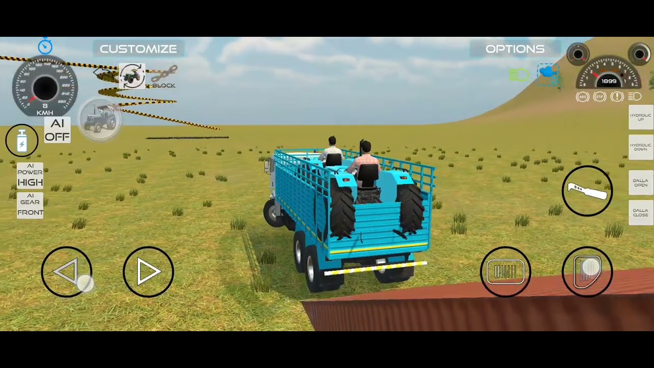 Drive JCB and Unloding Tractor From Dumper in Game#jcb #tractor #dumper #truck #gamingvideos