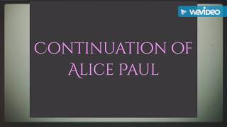 Alice Paul part 2: English project