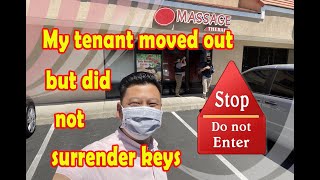 Tenant Move Out But Did Not Return Keys| Can a Landlord Enter Without Permission?