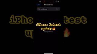 iPhone Latest Update #iphoneupdate