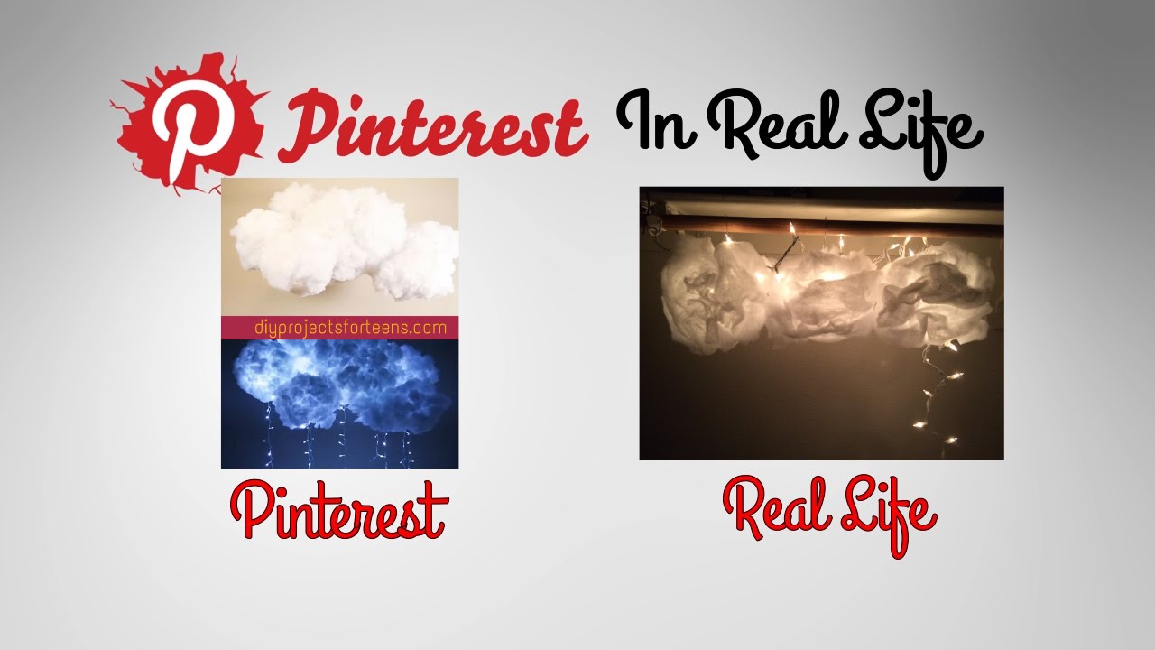 diy cloud lights pinterest in real life youtube