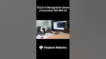 myCobot 280 | Watch how the 6 DOF #cobot uses the #YOLOv8 to perform fast object recognition #tech