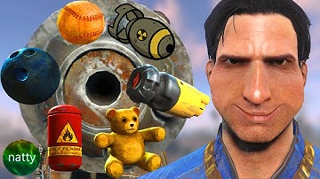 Fallout 4, but ALL Guns Fire a Random Projectile...Every Shot