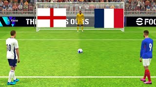 Mbappe vs Henry Kane Match | France vs England Match | Penalty Shootout Gameplay | Efootball24 |