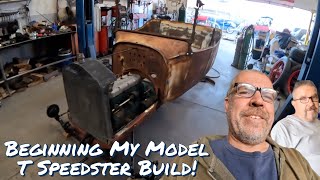 SAVING our 1922 Ford Model T speedster on a BUDGET! Converting Model A Trans to Fit a Model T?