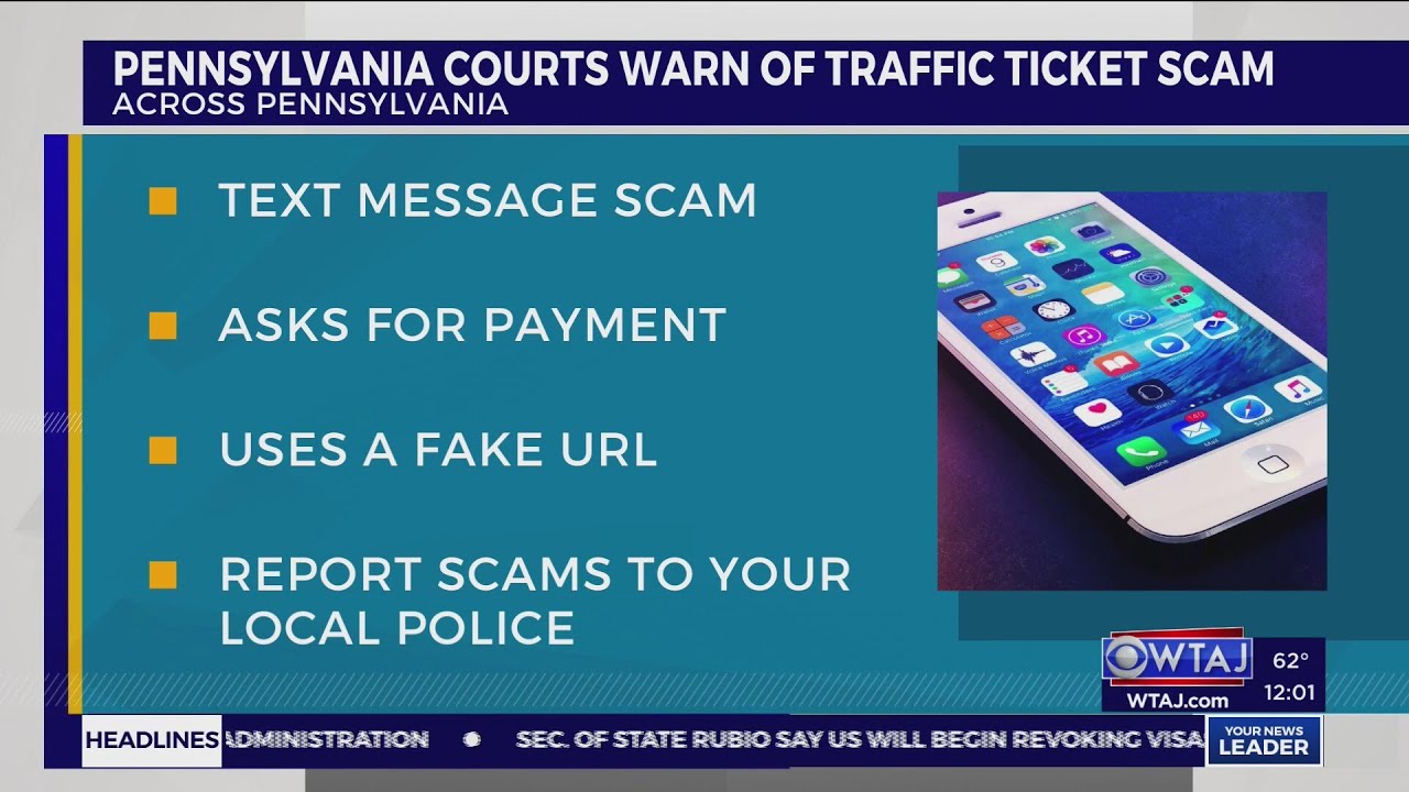 Pennsylvania Courts Warn of Traffic Ticket Scam