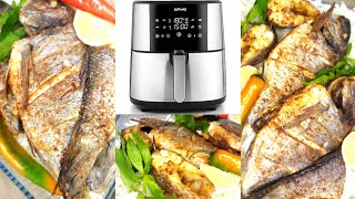 سمك  مقلي ومشوي علي القلاية الهوائية سمك دنيس + لفراك #airfryer #قلاية_هوائية