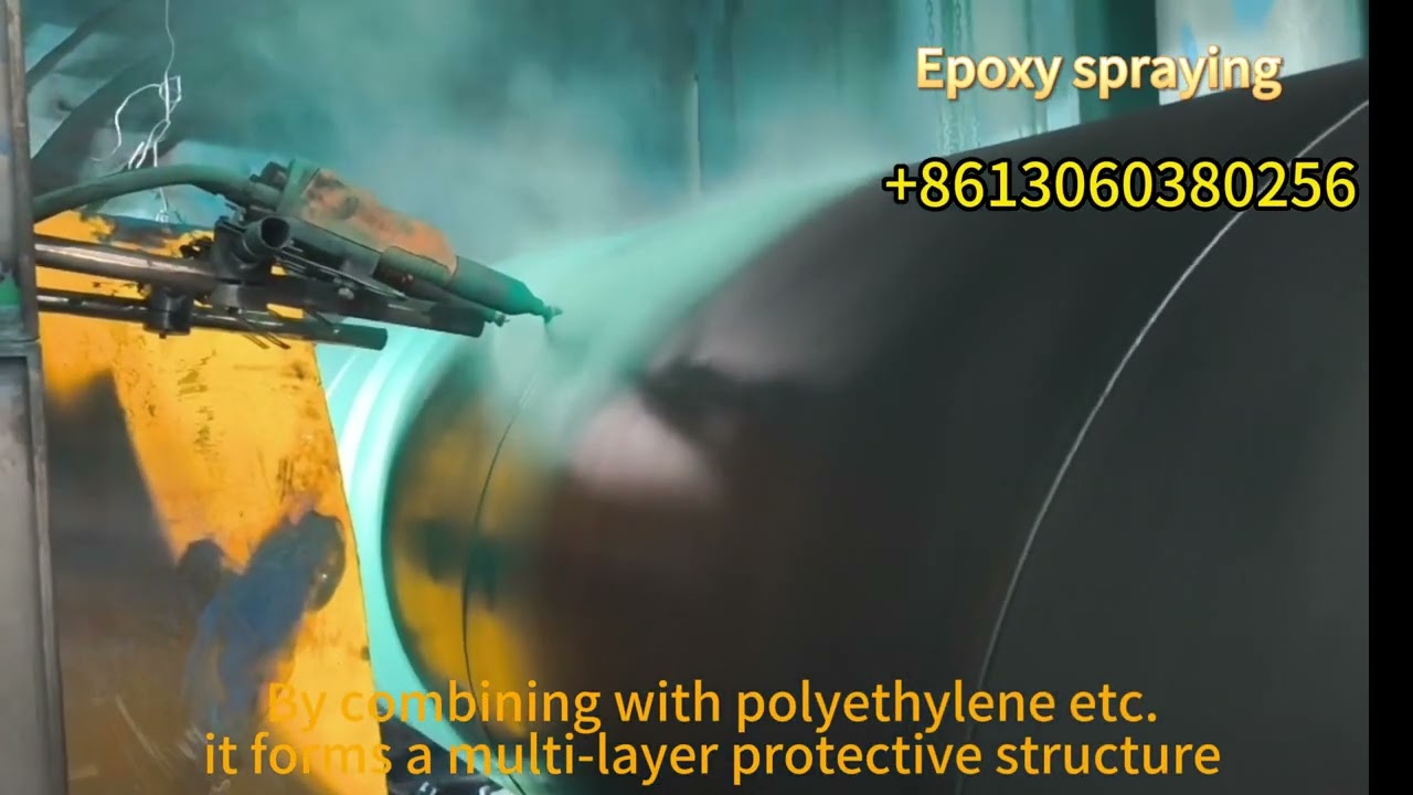 3PE anti-corrosion operation line Epoxy spraying 
