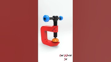 C Clamp Mechanism #solidworks #shorts #lego #3dprinting #autocad #art #cad3d