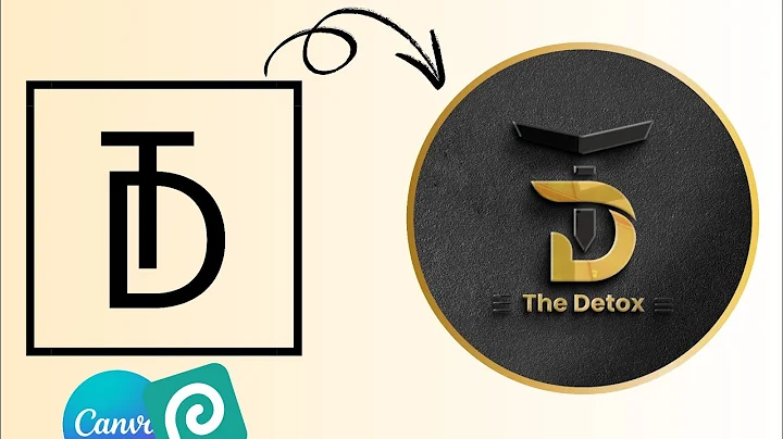 Realistic 3D Monogram Logo Design with Canva Photopea Tutorial