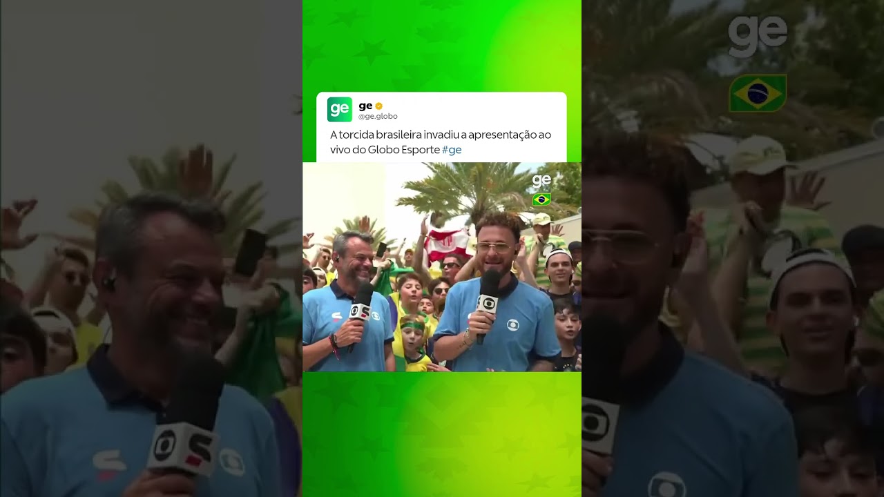 TORCIDA BRASILEIRA ZOA MESSI E CRISTIANO RONALDO | #shorts | Copa do Mundo 2026 | ge.globo