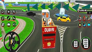 Bus Tingkat Pariwisata Angkut Penuh Penumpang-Mengemudi Bus 3d Telolet di Jalan Raya- Game Mobil Bus screenshot 5