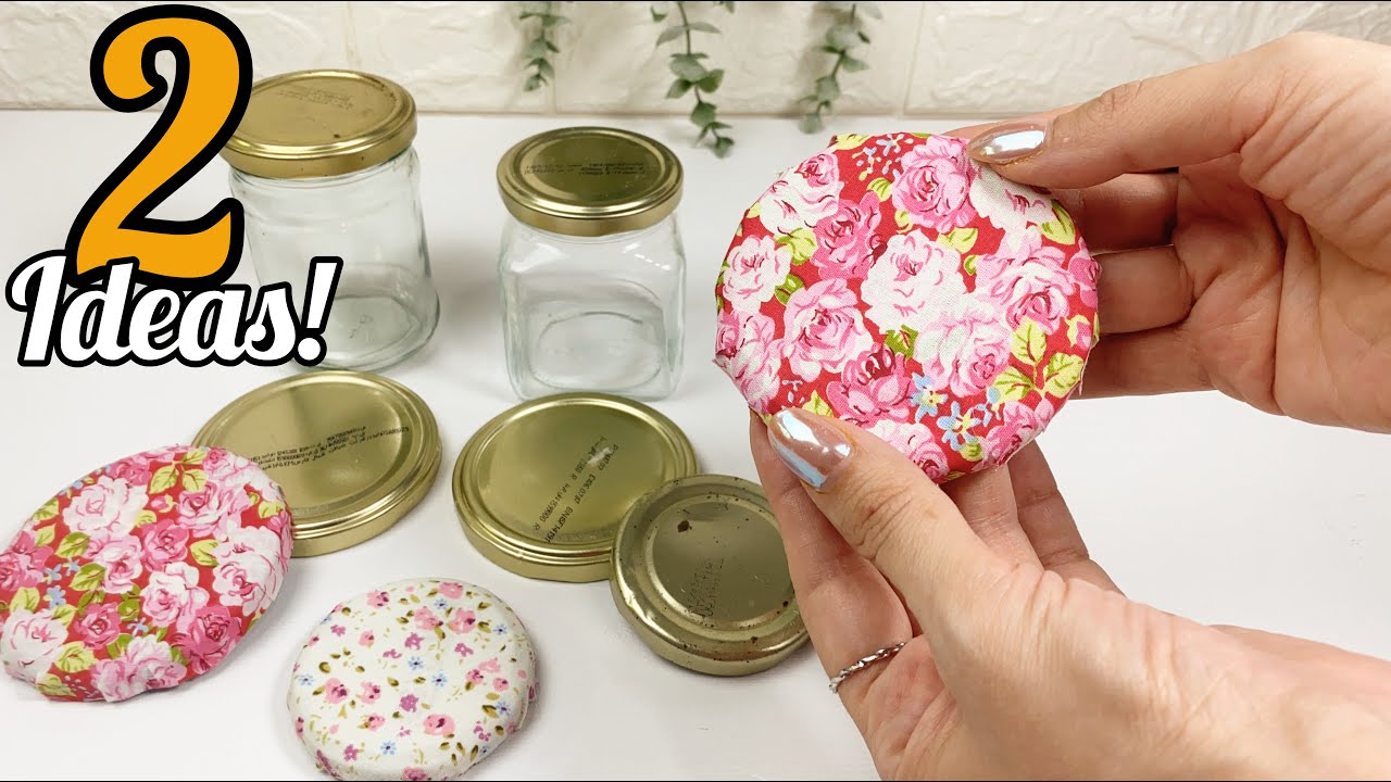 Turn Jar Lids Into a Cute Mini Case & Sewing Needle Holder! 😍✨ 2 DIY Ideas