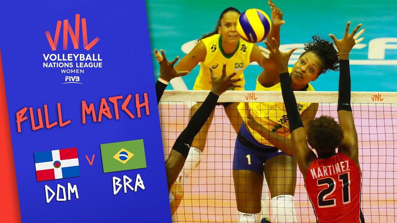 Dominican Republic 🆚 Brazil - Full Match Womens Volleyball Nations League 2019