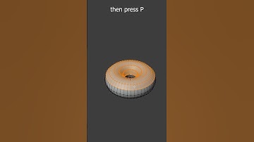 @blenderguru said me to make a donut? (3d modeling tips-12) #shorts