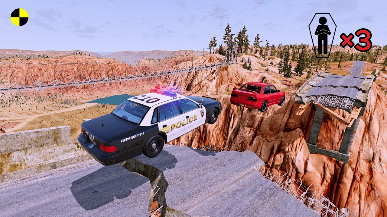 Realistic High-Speed Car Crashes in BeamNG.drive #129 | Ultra Detailed Crash Compilation