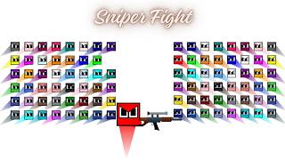Sniper Fight  | Team Square Battle | 5 Rounds, 1 Winner Each Round!