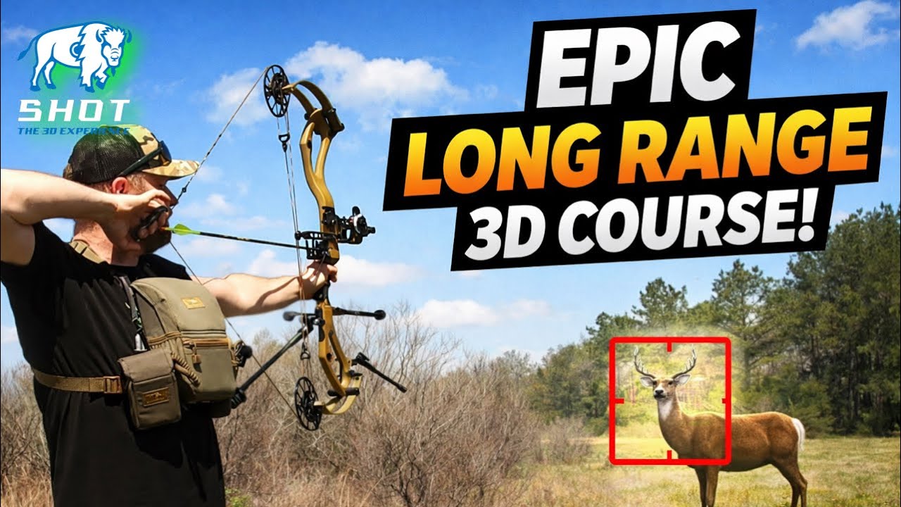 ВОСПОМИНАНИЕ - Выстрел из 3D-лука Ty Bow в Луизиане! Безумно сложная 3D-трасса! #охота #олень #ст...