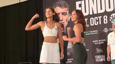 Gabriela Fundora vs. Naomi Arellano Reyes weigh in...
