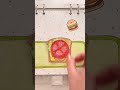 PAPER COOKING 🍔Bacon Sandwich #quietbook #paperdolls