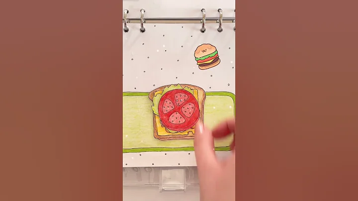 PAPER COOKING 🍔Bacon Sandwich #quietbook #paperdolls