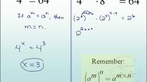 Solving Exponential Equations Part I