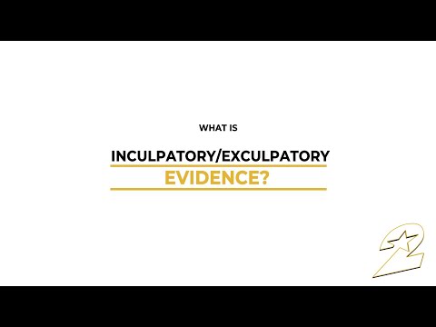 Video: Inculpatory meaning in law?