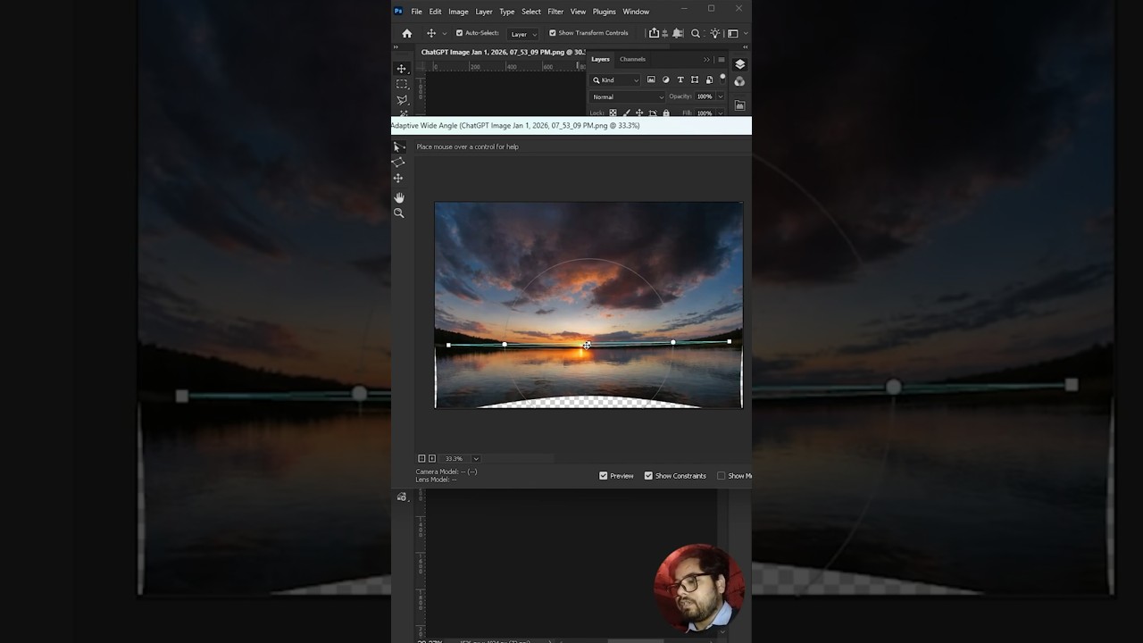 how to Correct Wide-Angle Lens Distortion | Photoshop tips & tricks | Desinity