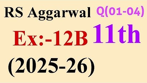 Exercise-12B Class-11 R.S.AGGARWAL Maths Solutions|Geometric Progressions Exercise-12B CBSE BOARD