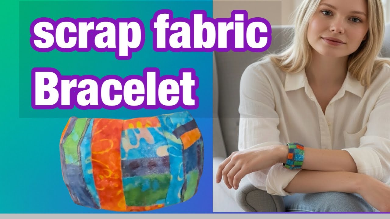 Dont throw that away! Turn your fabric scraps into a fabulous bracelet!!!
