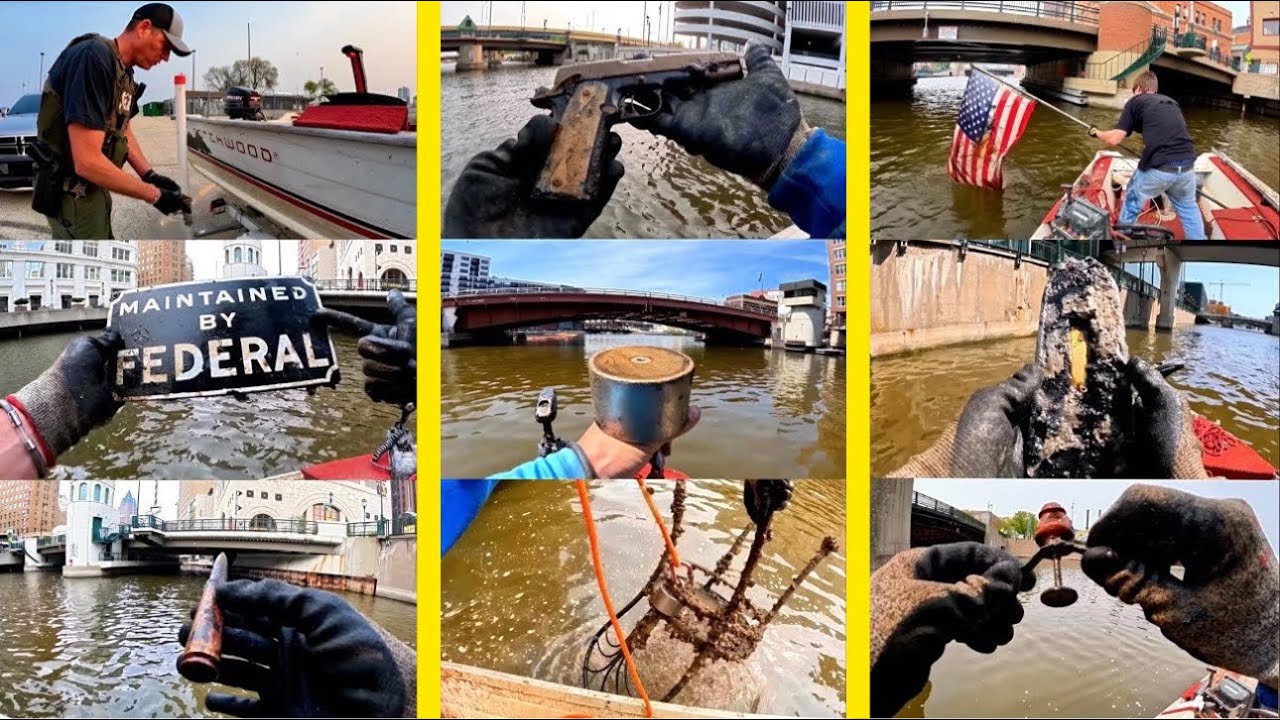 Magnet Fishing America’s 3rd Most Violent City - Guns, Police & More! *JACKPOT*