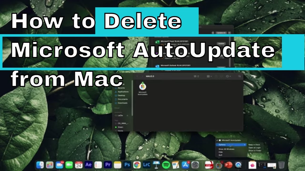 How to Delete Microsoft AutoUpdate from Mac - YouTube
