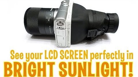 Turn rear LCD screen into ultimate viewfinder in Bright Sunlight