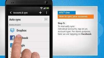 How to sync accounts in HTC® One