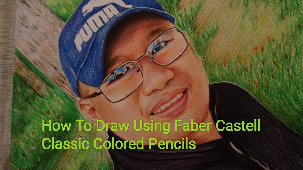 How To Draw using Faber Castell | How to blend color using Brush - YouTube