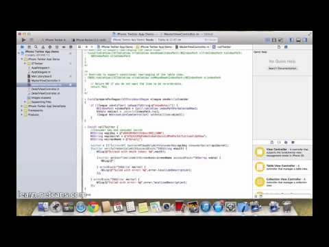 XCode integrate Twitter API using STTwitter Part 3/5 - Tutorial (ObjC)