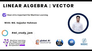 Linear Algebra for Machine Learning || vector